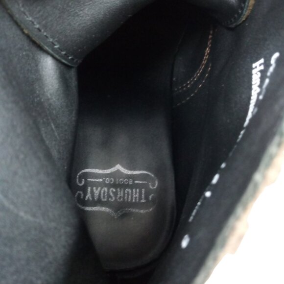 Thursday Boot Company Everyday Suede Lace Up Cap Toe Boots Size 9.5 Captain - Picture 12 of 15